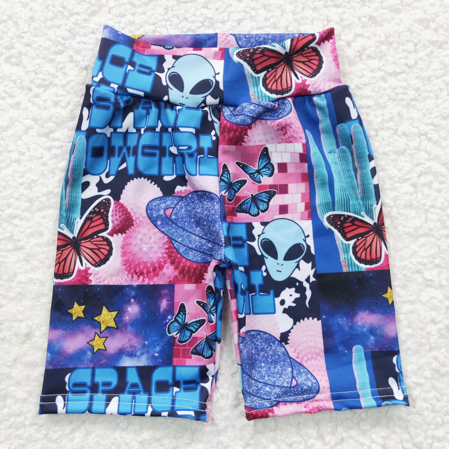 Girls Butterfly biker shorts