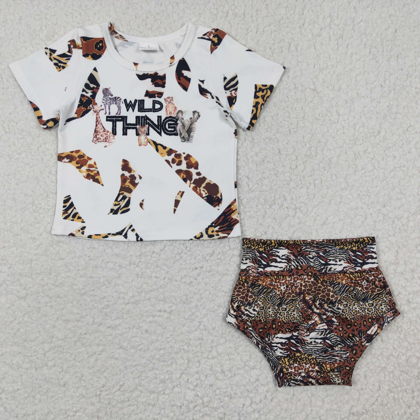 Girls Wild Thing Leopard Bummies