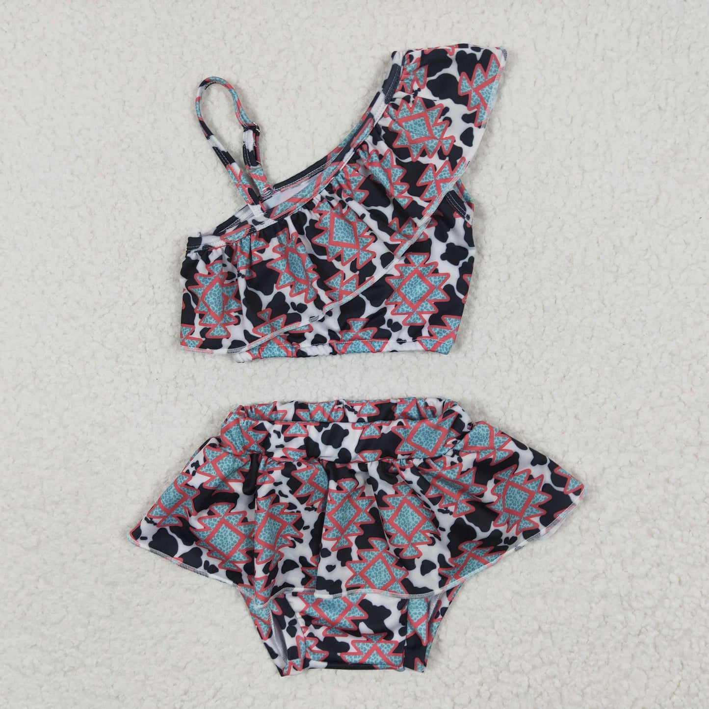 Girls Leopard Bathing Suit 2pcs