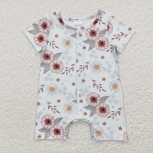 Baby Floral Button Rompers