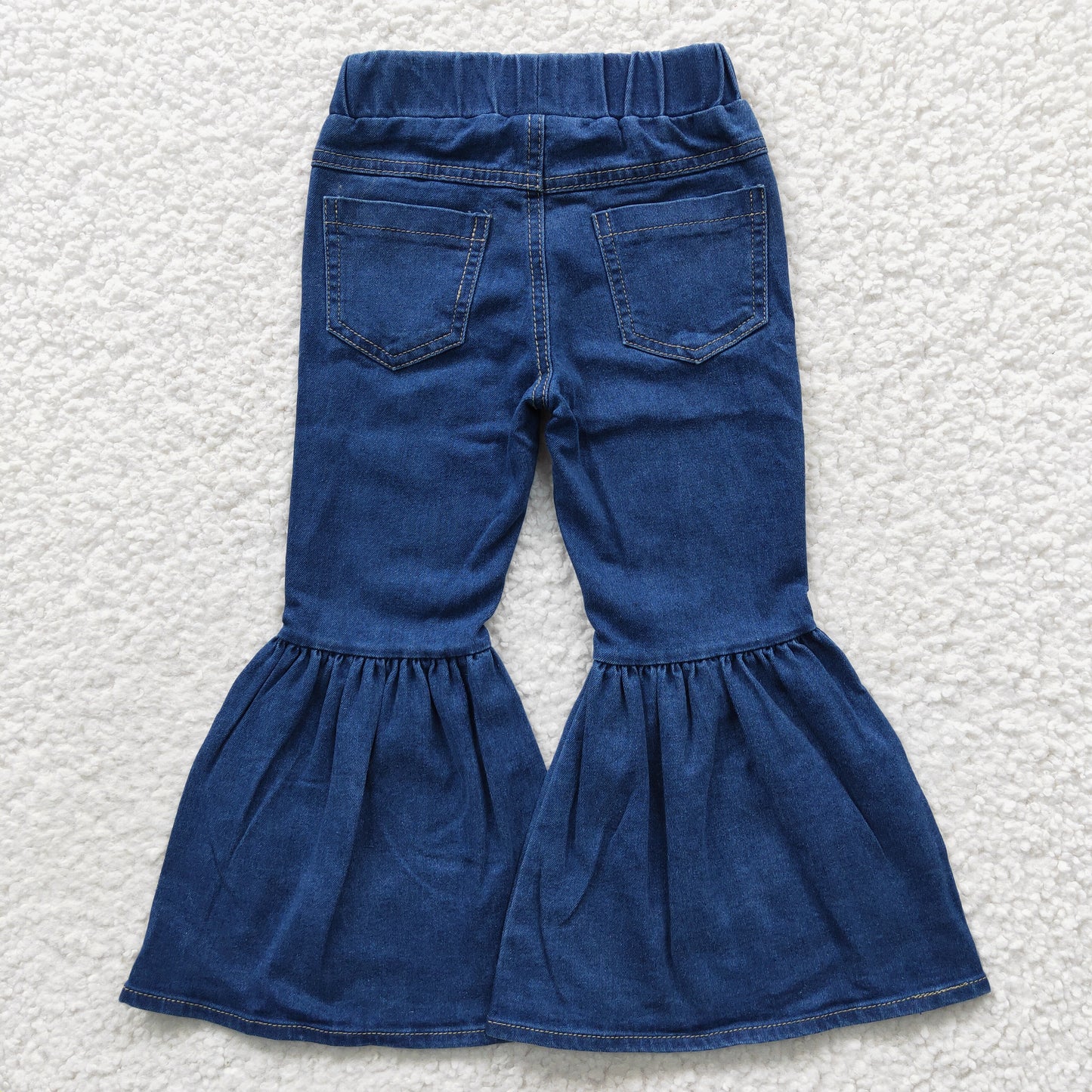 Girls Blue Jeans Bell Bottom Pants