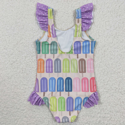 Girls Popsicle Bathing Suit 1pcs