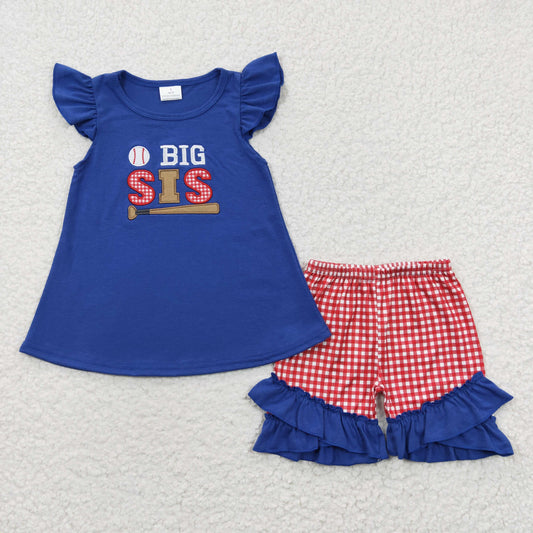 Girls Big Sis Baseball Outfits