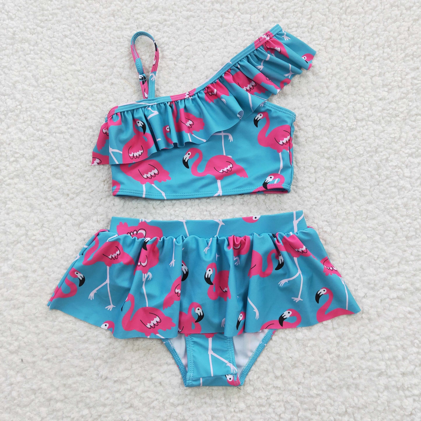 Girls Flamingo Bathing Suit 2pcs