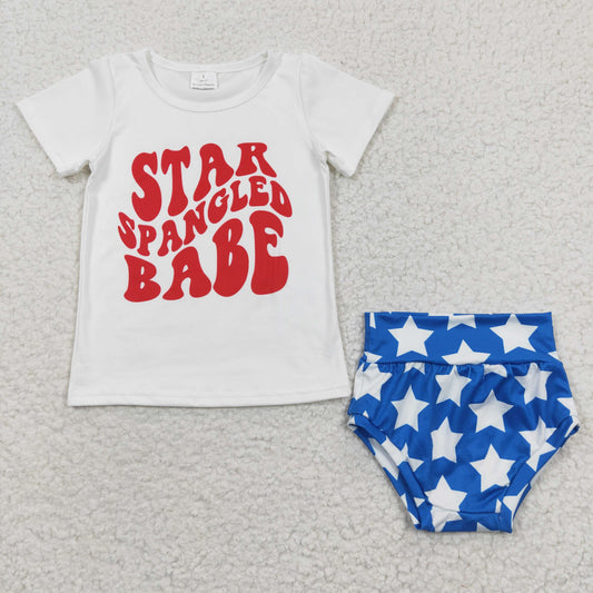 Girls Stars Babe Bummies Set