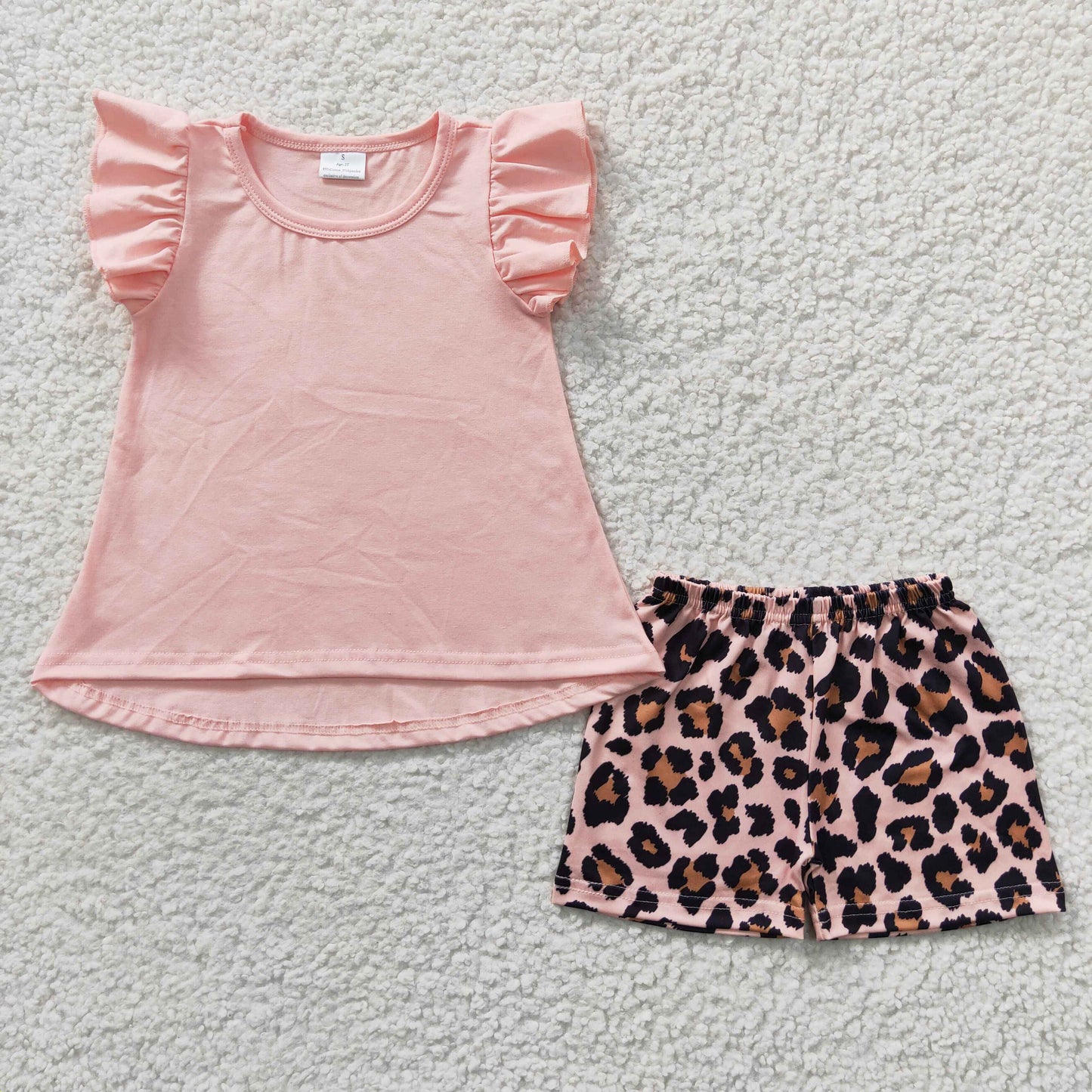 Girls Pink Leopard Outfits