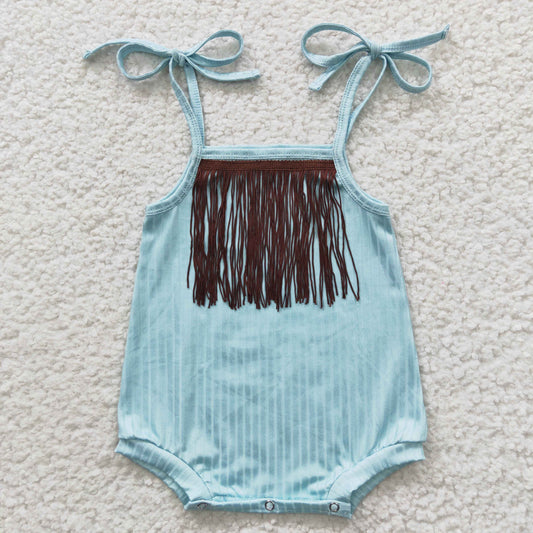 Girls Summer Fringe Rompers