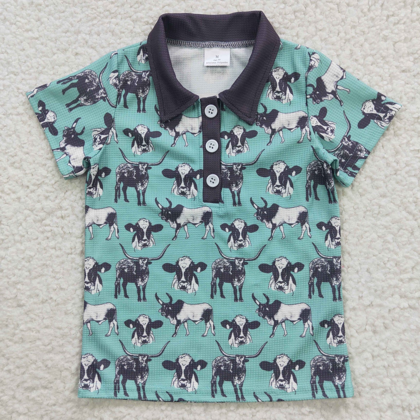 Boys Cow Top Shirt