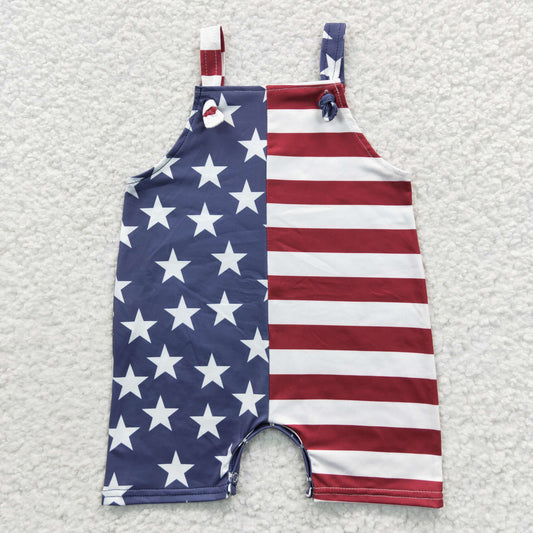 Boys July Fourth Stars Rompers