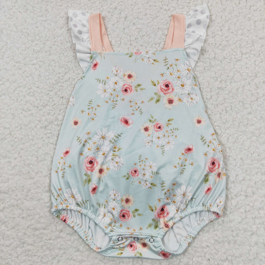 Girls Floral Rompers