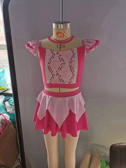 Girls Pink Bathing Suit 2pcs